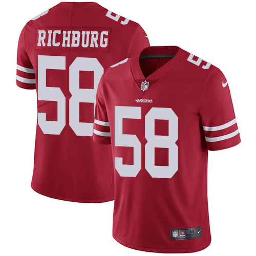 San Francisco 49ers Limited Red Men Weston Richburg Home NFL Jersey #58 Vapor Untouchable->women nfl jersey->Women Jersey